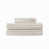 Wide Stripes: White & Tannish Linen Gray