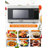 CHM Series COMMERCIAL CHEF 0.9 Cu Ft Countertop Microwave with 10 Power Levels, Black