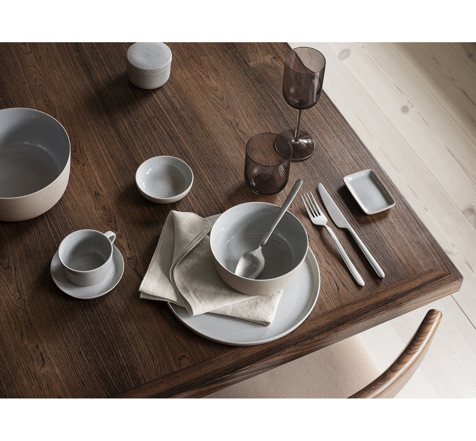 Blomus SABLO 8" Salad Plate, Cloud