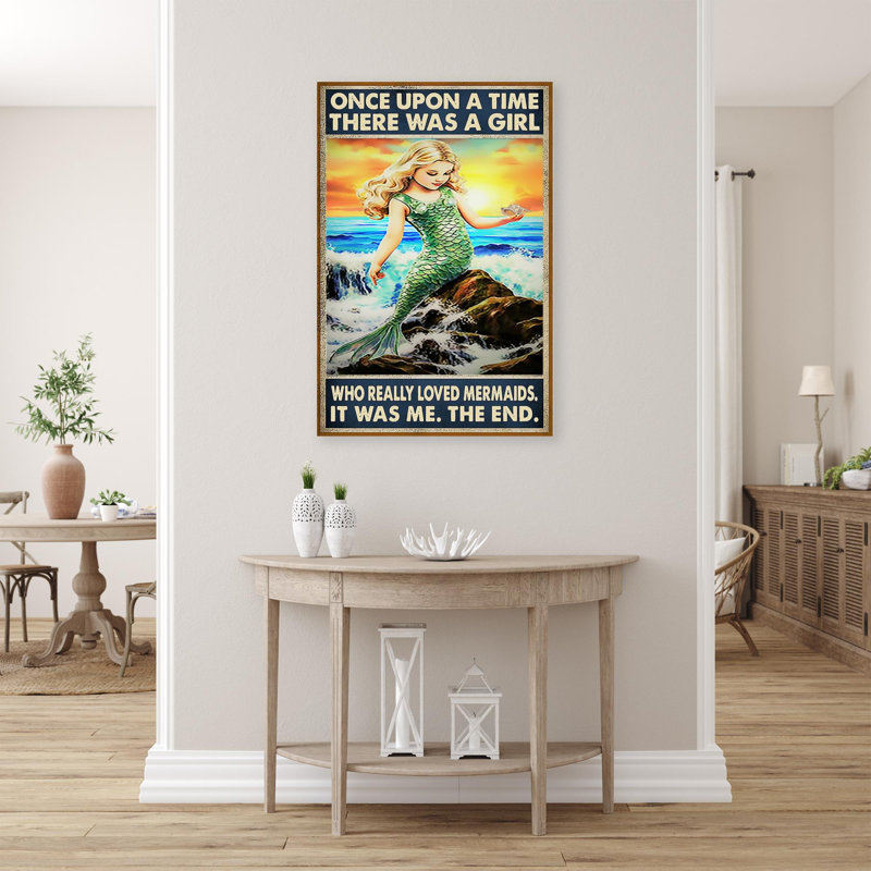 «Who Really Lived Mermaids», impression sur toile, H 20 po x l 16 po x P 1,25 po