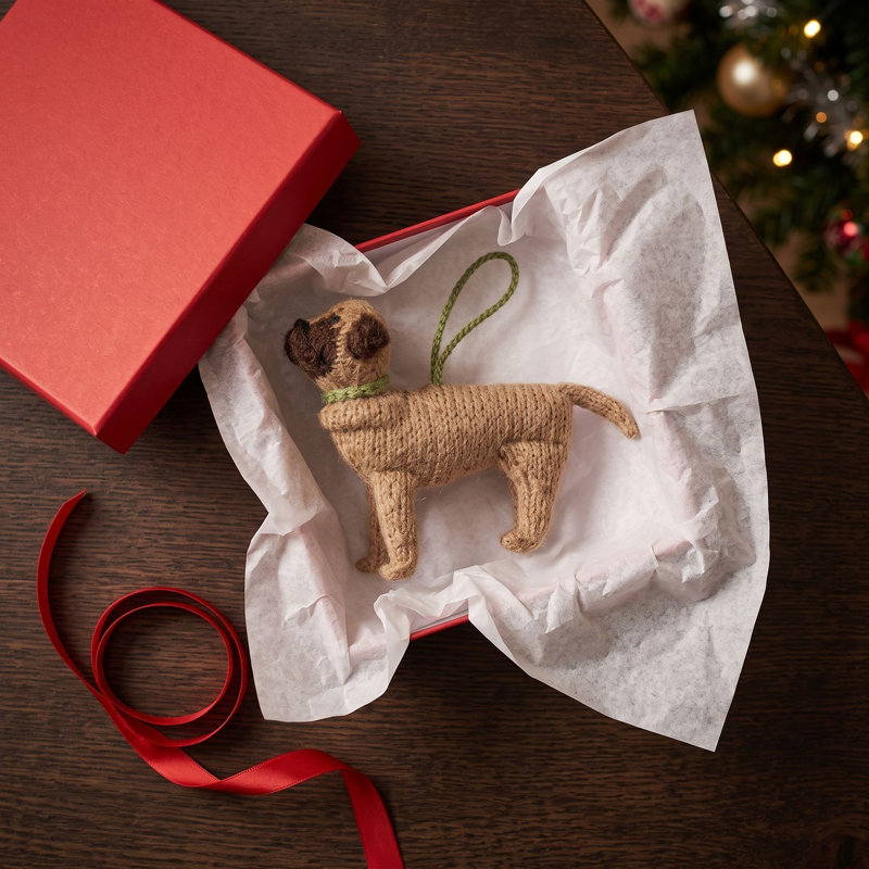 Arcadia Home Mastiff Hand-Knit Ornament