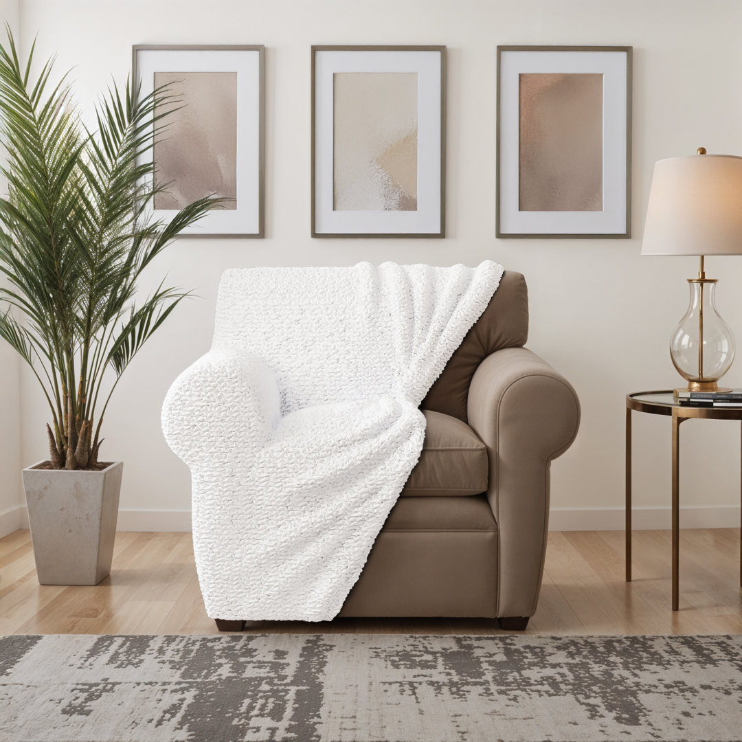 Stretchy Slipover for Armchair – Easy to Clean & Durable - Microfibra Collection PAULATO by GA.I.CO. Fabric 