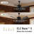 52'' Black Crystal Branch Ceiling Fan With Light And Remote, Reversible Blades