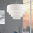 5 Light Bronze Medium Pendant Chandelier With Hand Crafted Off-White Fabric Hardback Shades-159222203-159222200
