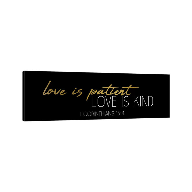 Love Is Panel by Kimberly Allen - Wrapped Canvas Panoramic Print, 121.92 cm H x 40.64 cm W