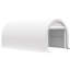 Abri d'auto 10 pi x 16 pi - auvent pour divers objets, grande entrée à fermeture à glissière, structure en acier galvanisé robuste, abri de voiture robuste blanc bloquant plusieurs utilisations, construction, outils de jardin