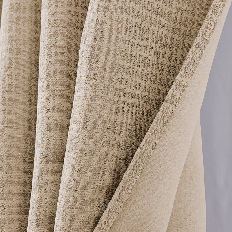 Rideau de fenêtre Demi Intricate Design, Taupe