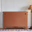 Banc de rangement en bois manufacturé brun