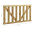 Garig Brown Wood Gate-616774223