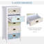 Oona Chest of 5 Drawers Bedside Cabinet Side Storage Chest Entryway