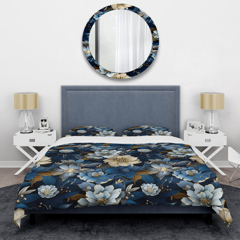 Literie florale et tropicale, Housse de couette simple + 1 taie décorative stan