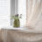 Rustic Floral  Semi Sheer Cotton Linen Blend  Drapes Curtain(2 Pieces)-1734772234