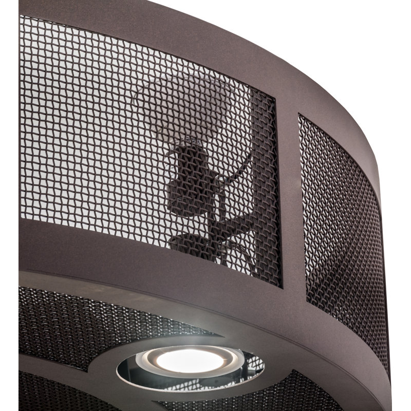 48" Wide Paloma Golpe Chandel-Air, 10.5" H x 48" W x 48" D, Café Noir