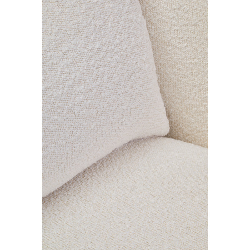 Textured Curved Chair, Cream