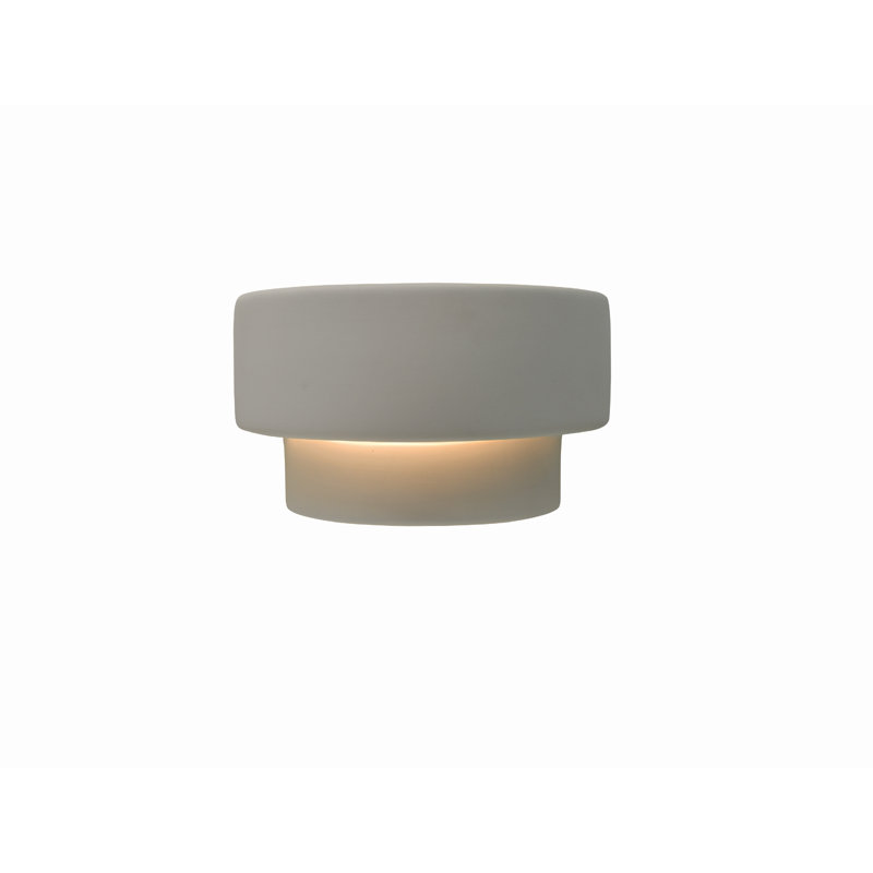 Azem Ceramic Wall Sconce, LED (Integrated), Bisque