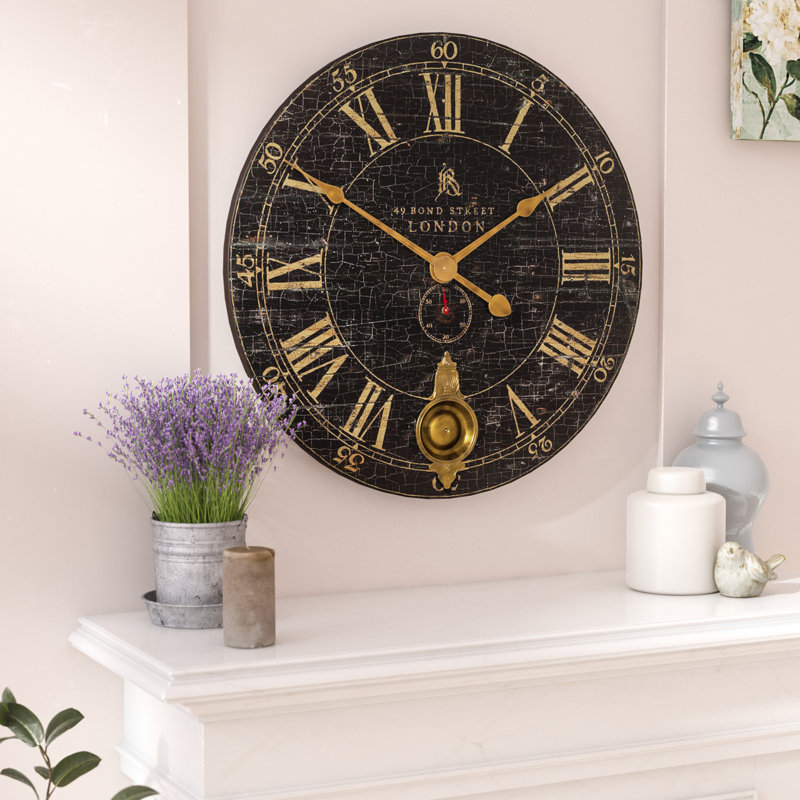 Haslingden Manufactured Wood Wall Clock, Large