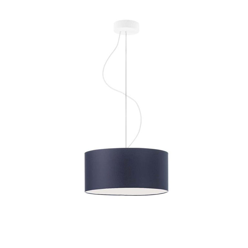 Atlis 1 - Light Single Pendant, White, Navy Blue