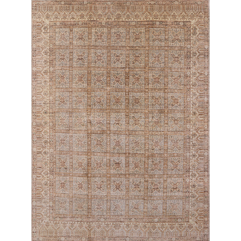 Tapis brun à motif oriental, Rectangle 2 pi x 4 pi
