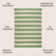 Cino Two-Tone Wide Stripe Indoor/Outdoor Green/Cream Rug