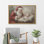 Père Noël et bébé, décoration de chambre à thème de Noël, arbre de Noël, reproduction d'art sur toile encadrée