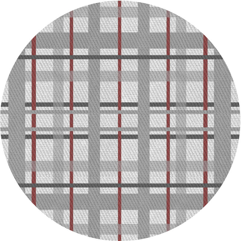 Tapis gris Haussman, Rond 7 pi