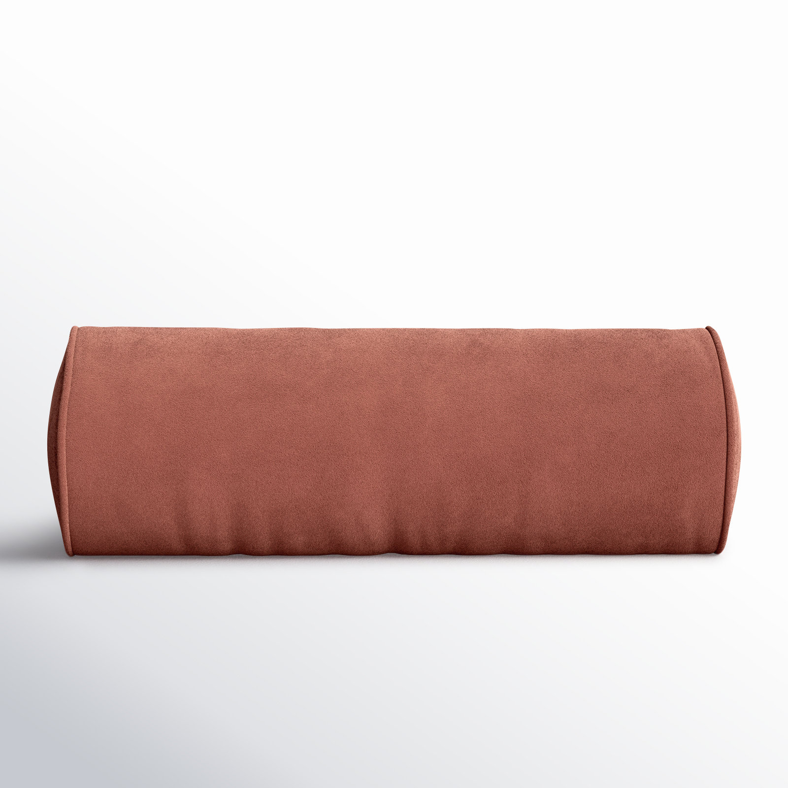 Deane Pillow Cover & Insert Bolster, Brick Red, Polyester/Pollyfill