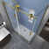 Langham XL 68" - 72" W x 34" D x 80" H Frameless Rectangle Sliding Shower Enclosure