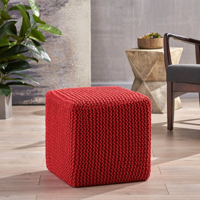 TABOURET EN TRICOT TRICOTÉ