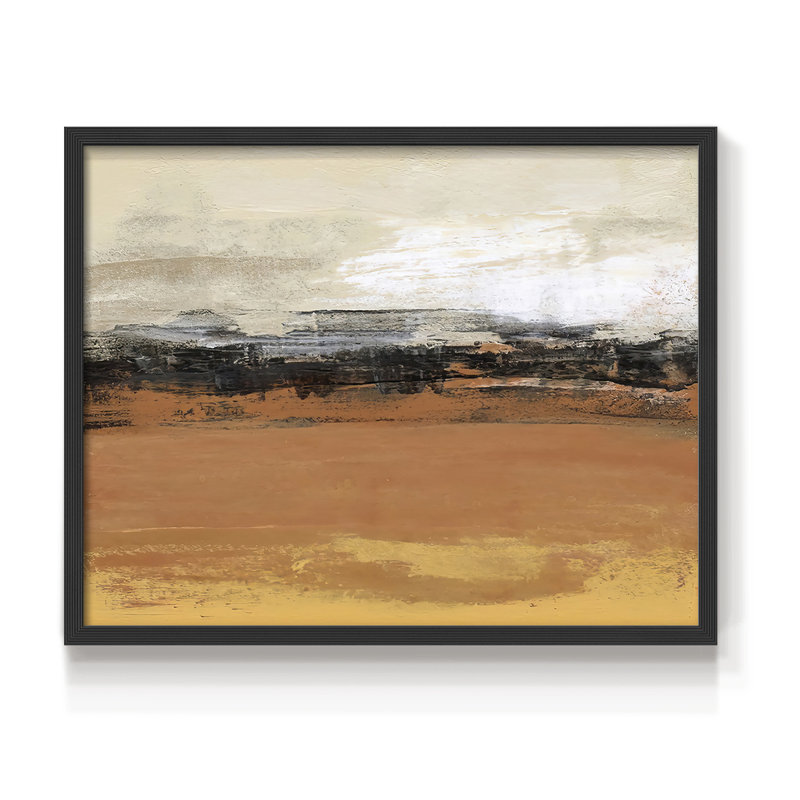 Bridges ocre I - reproduction encadrée - réarmable, H 8 po x l 10 po, Noir