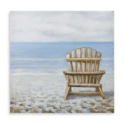Wood Beach Chair - Marine Brown Indoor Outdoor Tablecloth