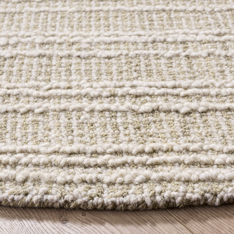 Metro Hand Tufted Wool;Cotton Solid Color Indoor Rug, 6'-0" x 6'-0" Round