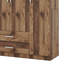 Garde-robe 3 portes avec 2 tiroirs et 2 tringles, garde-robe en bois Farmhouse-307240024
