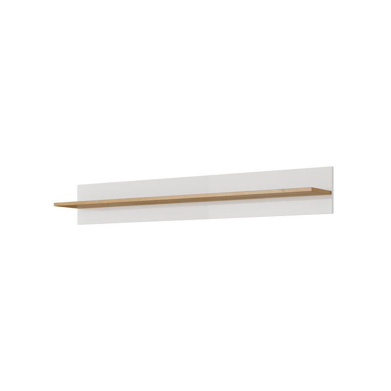 Arco Wall Shelf, White Gloss