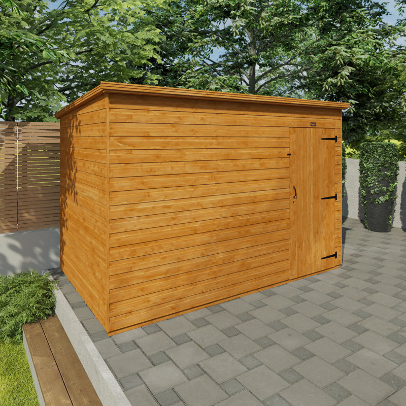 Tiger Shiplap Pent Wooden Shed, 10ft. W x 6ft. D