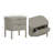 Park 24" Contemporary Rubberwood 2-Drawer Nightstand in Gray-1305816943
