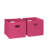 RiverRidge Kids 2pc Fabric Collapsible Storage Cube Organizers with Handles for Playroom Organization-1747185070