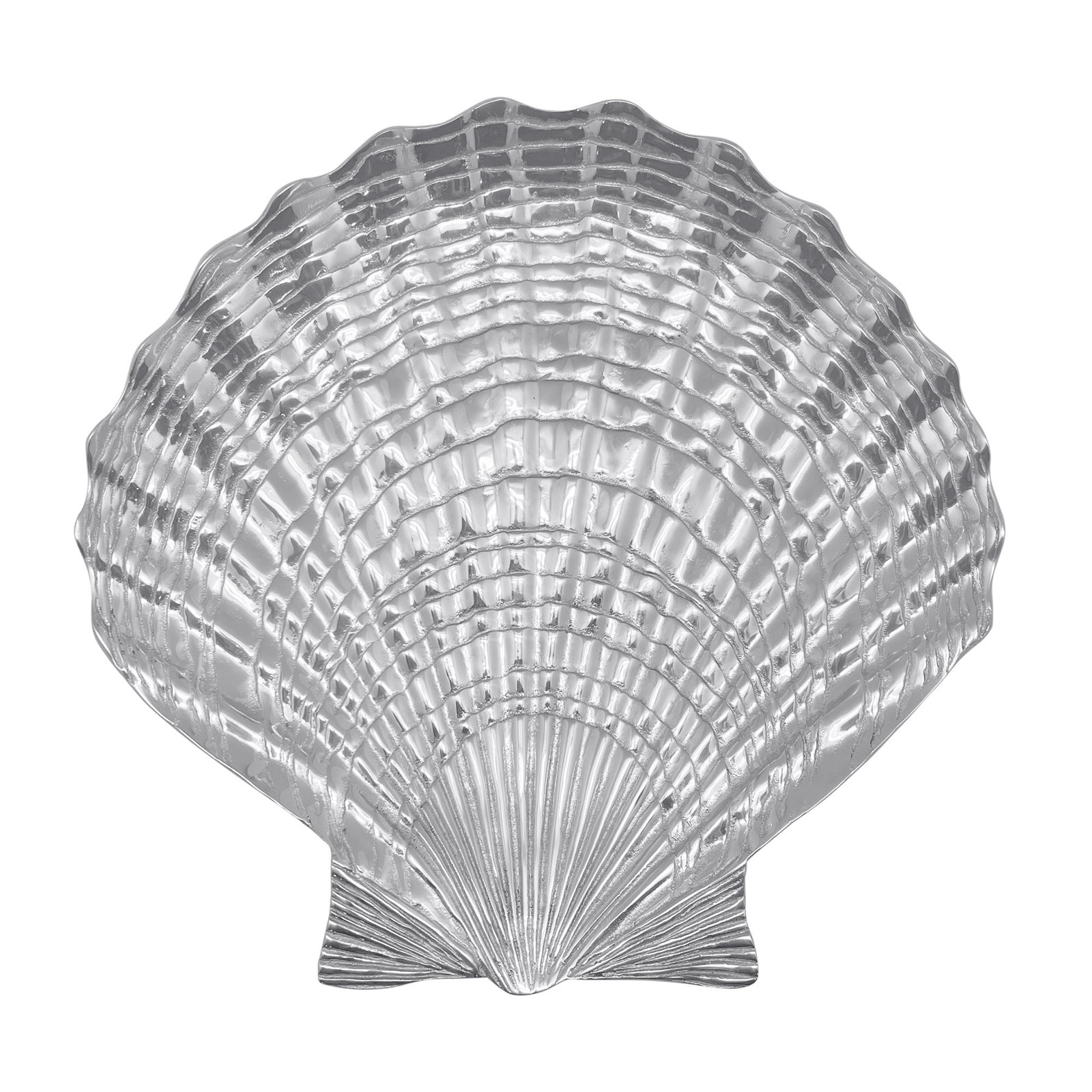 Seaside Aluminum Platter, 12.75" H x 14" W x 0.7" D