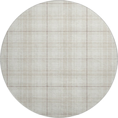Premium Machine Washable Lyndhurst AMF993 Plaid Rug