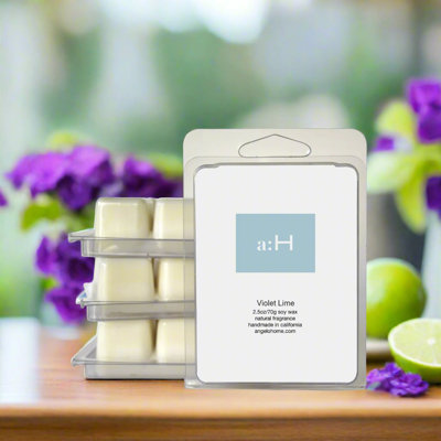 A: H bougie lime violette