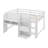 Full Low Loft Bed With Desk, Cabinets, Bookcase & Whiteboard-1769301205