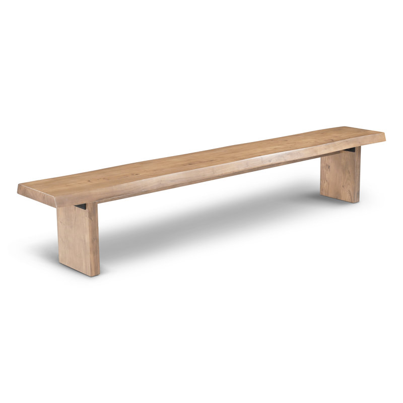 Modern Brazilian Bello Bench, 18" H x 102" W x 15" D, Teak