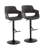 Arabelle Swivel Upholstered Adjustable Height Counter Stool with Metal Frame-87470735-87470736