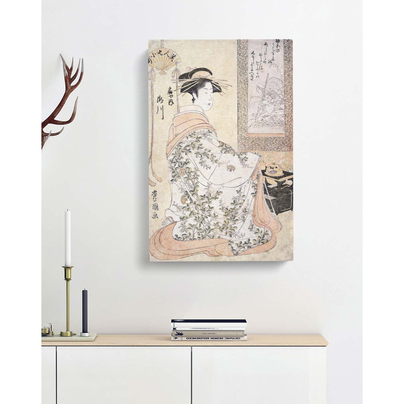 Takigawa by Utagawa Toyokuni - Wrapped Canvas Painting, 50cm H x 35cm W 
