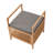 Azimut Solid Wood Storage Bench