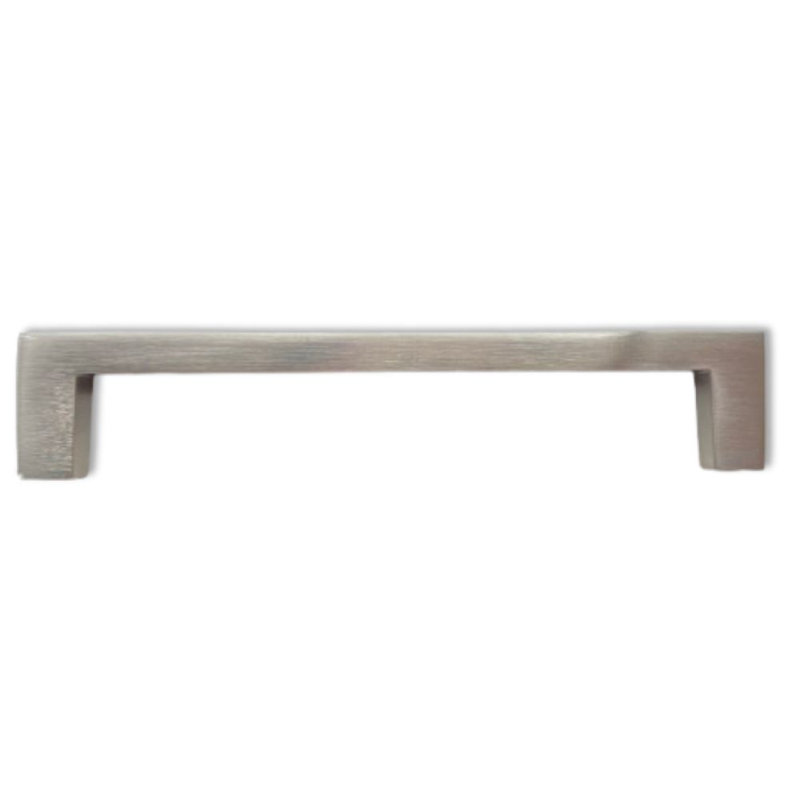 Poignée carrée - aluminium, 6 3/10", Nickel satiné