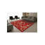 Tapis tissé à motif floral rouge Mosso-623590538