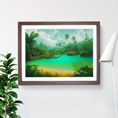 XH1022-9233X Tropical Forest Beach Vol.3 - Single Picture Frame Painting