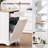 Fluted Kitchen Island With Trash Can Storage, Power Outlet, And Rolling Mobility For Modern Kitchens.-2146240176