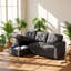 Upholstered 82 " Linen L-Shaped Sectional