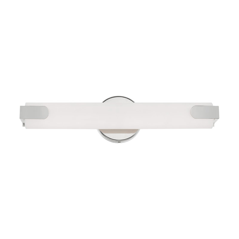Brynlei Dimmable LED Bath Sconce, Polished Chrome, 4.37" H x 17.5" W x 3.25" D
